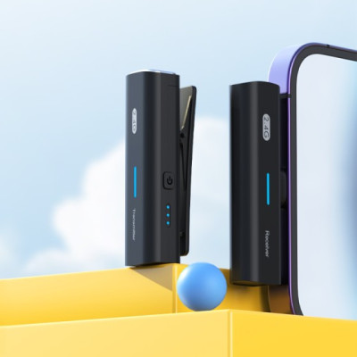 Micro Thu Âm Không Dây Cài Áo Cho Các Loại Điện Thoại Tablet Máy Tính, Hàng chính hãng