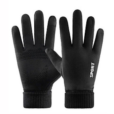 Găng tay nam mùa đông cảm ứng điện thoại lót nỉ lông cực ấm lòng bàn tay có vân chống trượt, cảm giác tay ga tốt GTN39