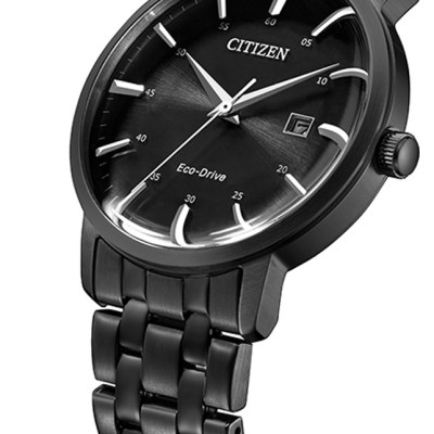 Đồng Hồ Nam Citizen Dây Thép Không Gỉ BM7465-84E - Mặt Đen