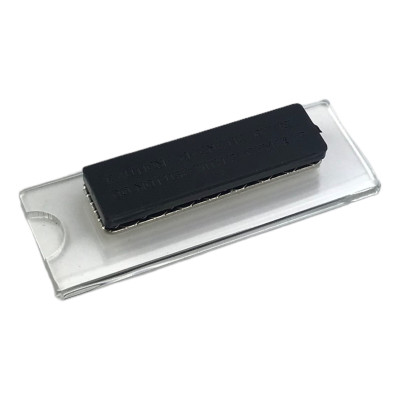 Phôi thẻ tên mica Enter BT042 65x22mm gắn nam châm N010 (10,100) - Bịch (10)