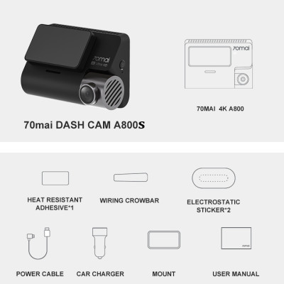 Camera Hành Trình Trước Ô Tô Xiaomi 70mai A800S - Phiên Bản Quốc Tế - HÀNG NHẬP KHẨU