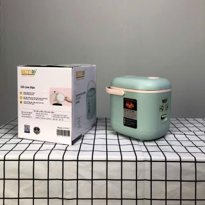 NồI Cơm Điện bé Bennix BN-006GC, Công Suất 200W, Dung Tích 0.6L Phù Hợp 1 - 2 Người Ăn Hàng chính hãng