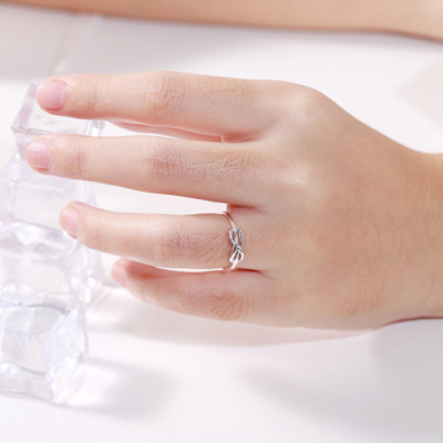 Nhẫn bạc vô cực 925 trơn  Gix Jewel N10