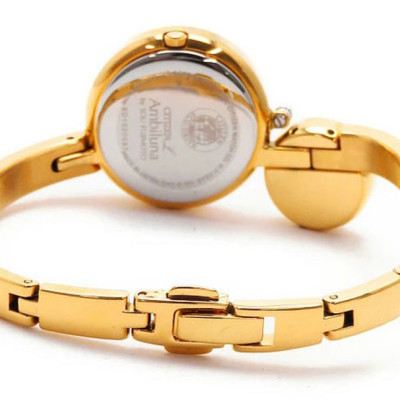 Đồng Hồ Nữ Citizen Đính Kim Cương Dây Thép Không Gỉ EW5492-53P - Mặt Vàng (Sapphire)