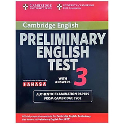 Cambridge Preliminary English Test 3 Student