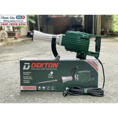 Máy chuyên  đục bê tông DEKTON DK-65C-Đường kính mũi 30mm-Công suất 1850W-Siêu khỏe.
