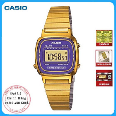 Đồng Hồ Điện Tử Nữ Casio LA670WGA-6DF Dây Kim Loại