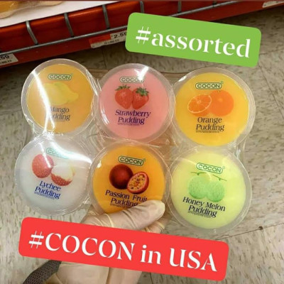 Combo 8 Lốc Thạch 6 Chén Trái Cây Cocon (480g x 8 lốc)