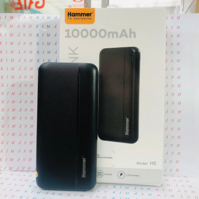 Sạc Dự Phòng Ham.mer H5 10000mah, có tem chống giả, Hàng chính hãng