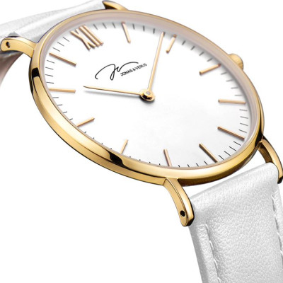 Đồng hồ đeo tay Nữ hiệu JONAS & VERUS X01647-Q3.GGWLW, Máy Pin (Quartz), Kính sappire chống trầy xước, Dây Da Italy