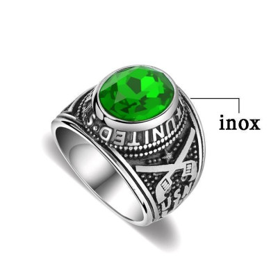 Nhẫn nam titan cao cấp thời trang rẻ đẹp nhẫn mỹ inox thép không gỉ trangsucpt đá đỏ nhẫn PTNNA05