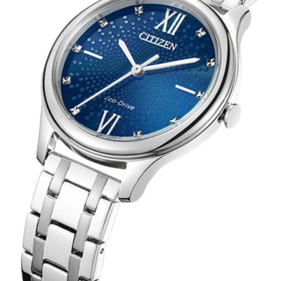 Đồng Hồ Nữ Citizen Dây Thép Không Gỉ EM0500-73L - Mặt Xanh