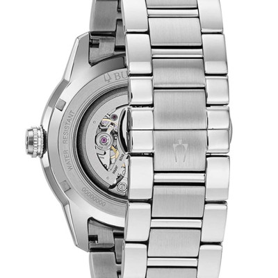 Đồng Hồ Nam Bulova Dây Thép Không Gỉ 96A208 - Mặt Đen