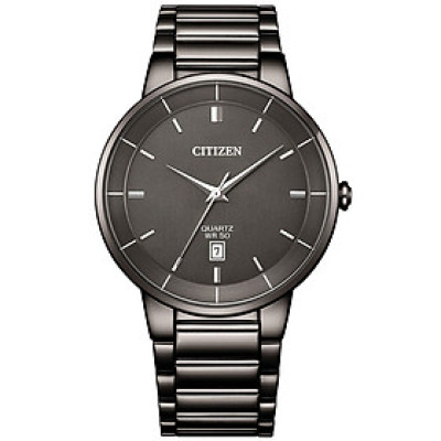 Đồng Hồ Nam Citizen Dây Thép Không Gỉ BI5127-51H - Mặt Đen
