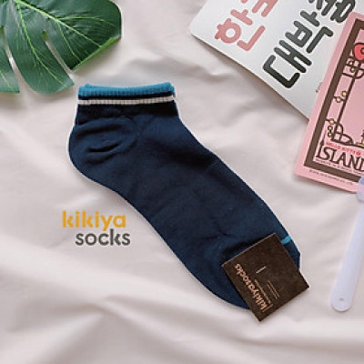 Tất vớ nam cotton cổ ngắn phong cách Hàn Quốc Kikiya M-A-003