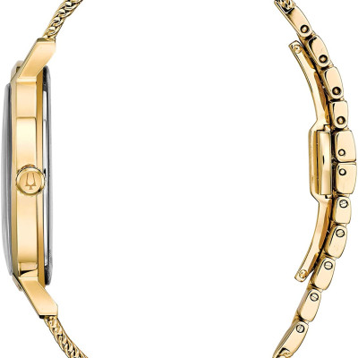 Đồng Hồ Nữ Bulova Dây Thép Không Gỉ 97M115 - Mặt Vàng