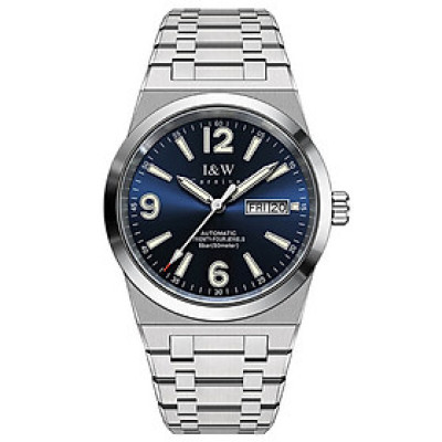 Đồng hồ nam chính hãng IW CARNIVAL IW730G-1 Kính sapphire ,chống xước ,Chống nước 50m ,Bảo hành 24 tháng,Máy cơ (Automatic),dây kim loại thép không gỉ 316L, mặt xanh thiết kế đơn giản dễ đeo