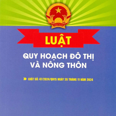 Sách - Luật Quy Hoạch Đô Thị Và Nông Thôn