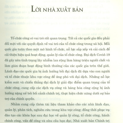 Hiểu Và Quản Lý Tổ Chức Công