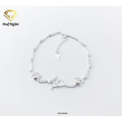 Lắc tay bạc 925 Huệ Ngân - Cá và mèo RYB140048