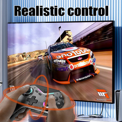 Gamepad tay game Không dây Bluetooth CM619 led RGB cho máy tính, laptop, smartphone, máy tính bảng, máy game hàng nhập khẩu