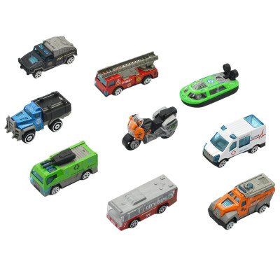 Bộ 9 Đồ Chơi Mô Hình Xe Hợp Kim - Giao Thông Đô Thị - Winka DK81354