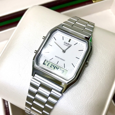 Đồng Hồ Chính Hãng Casio AQ-230A-7D Phong Cách Vintage