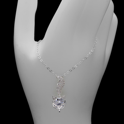 Dây Và Mặt Dây Chuyền Bạc Hiểu Minh DMD209W hồ ly