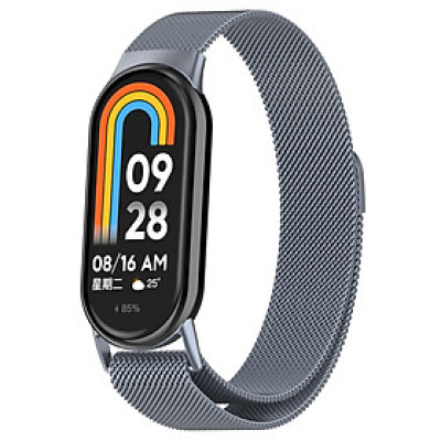 Dây Đeo Thép Thay Thế Dành Cho Xiaomi Mi band 8/9/10, Kai.N Milanese Pro_ Hàng chính hãng