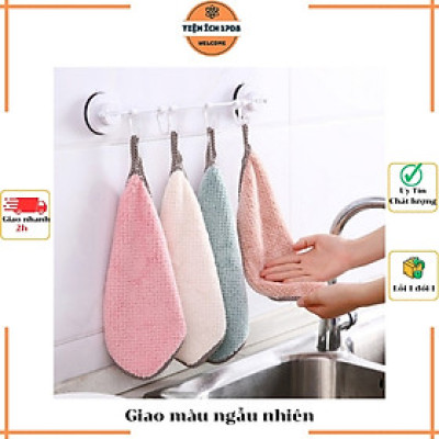 Set 10 Khăn Lau Tay, Chén Dĩa Nhà Bếp Chất Liệu Sợi Len Siêu Thấm - Giao Màu Ngẫu Nhiên