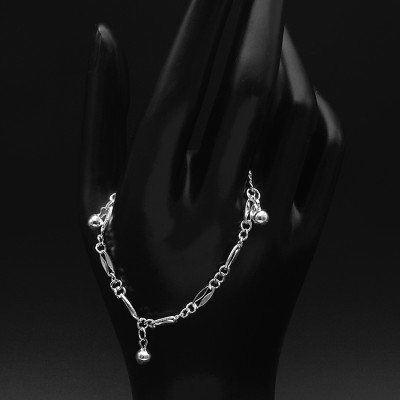 Lắc Tay Lắc Chân Trẻ Em Bạc Hiểu Minh LTE097S chiếc chuông nhỏ