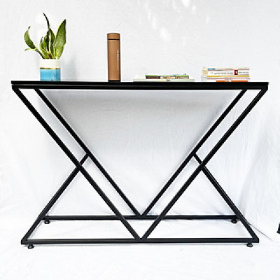 Bàn console, bàn trang trí mặt gỗ khung sắt sơn tĩnh điện Juno sofa CSTCT006 120x30x82 cm