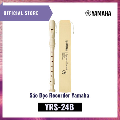 Sáo dọc Recorder Soprano YAMAHA YRS-24B kèm túi đựng - Nốt thổi Baroque, tiêu chuẩn giáo dục quốc tế