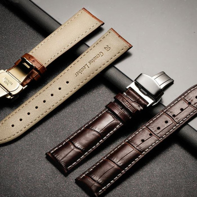 Dây Đồng Hồ Da Bò Khóa Bướm Hộp Đựng Bằng Gỗ Cao Cấp YE-003G