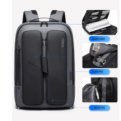 Balo Laptop công sở chống trộm dạng hộp phong cách mới – BLLT5527A