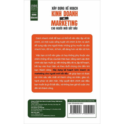 Xây Dựng Kế Hoạch Kinh Doanh Và Marketing Cho Người Mới Bắt Đầu - 	Brian Tracy