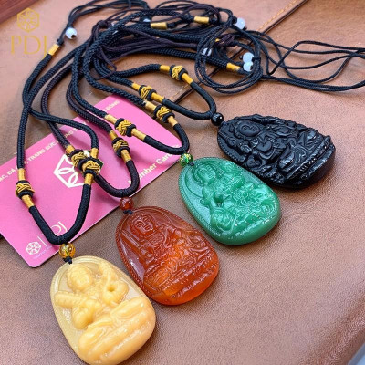 Mặt phật bản mệnh size lớn - tặng kèm dây dù đeo 