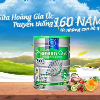 Sữa Hoàng Gia Úc cho trẻ từ 1 - 3 tuổi Royal AUSNZ Premium Gold 3