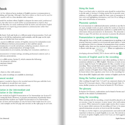 English Pronunciation In Use Advanced Book With Answers And Downloadable Audio