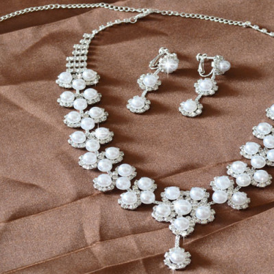 Bộ trang sức trang điểm cổ dâu BTS01