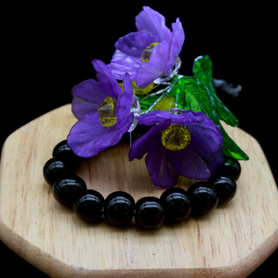 lắc tay phong thủy nữ Bạc Hiểu Minh ltu362 màu đen