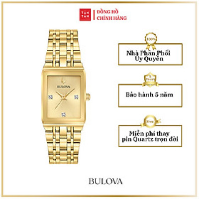 Đồng Hồ Thời Trang Nữ Bulova Quadra Máy Pin 97P140 20.5mm x 25mm