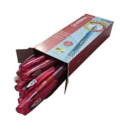 Hộp 10 bút bi STABILO Exam Grade 587NF 0.7mm (BP587NF/10) - Đen