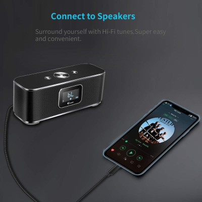 Cáp chuyển đổi Choetech AUX007/ AUX009 từ Light-ning ra Audio 3.5mm  (Hàng chính hãng)