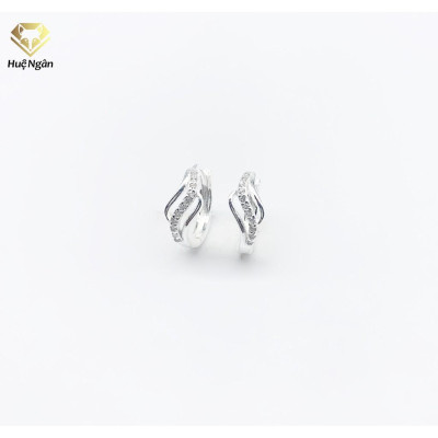 Bông tai bạc Ý 925 Huệ Ngân - Nơ xinh RYE140338