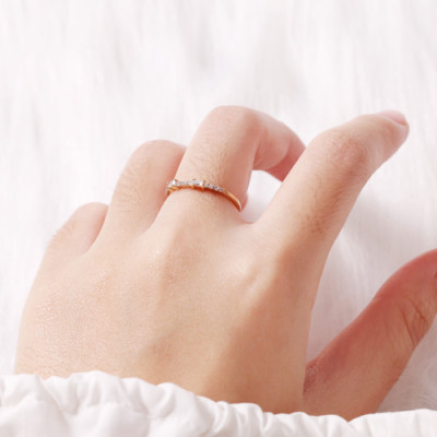 Nhẫn bạc nữ đính đá chữ nhật TPHCM Gix Jewel N26