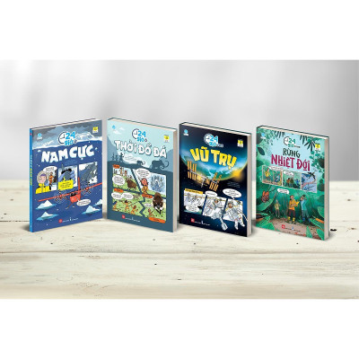 Sách - 24 Giờ - Nam Cực, Thời Đồ Đá, Vũ Trụ, Rừng Nhiệt Đới - Đinh Tị Books