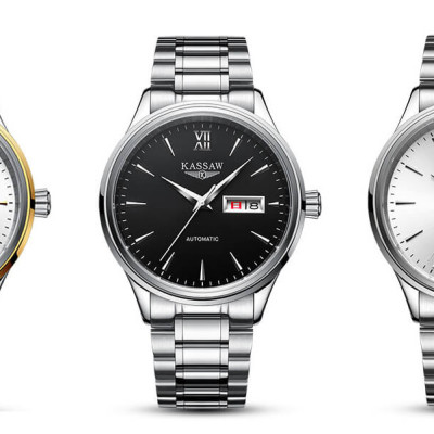 Đồng hồ nam chính hãng Kassaw K883-2 hàng mới 100% ,kính sapphire chống nước,chống xước,máy cơ (Automatic),mặt đen dây kim loại thép không gỉ 316L ,kiểu dáng đơn giản ,size mặt to 42mm