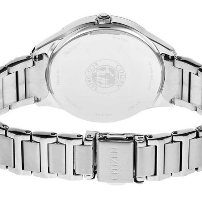 Đồng Hồ Nữ Citizen Đính Đá Swarovski Dây Thép Không Gỉ FE6100-59A - Mặt Trắng