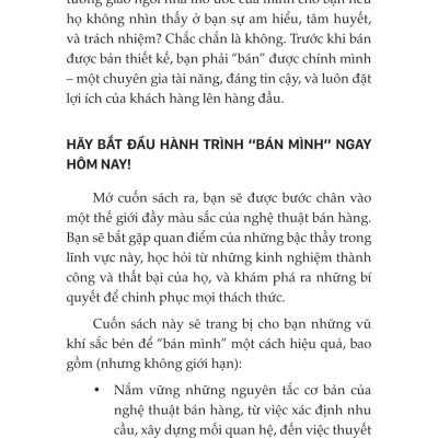 Sách - Người Bán Hàng Giỏi Phải "Bán Mình" Trước - Nguyên Tắc Quan Trọng Để Trở Thành Người Bán Hàng Xuất Sắc